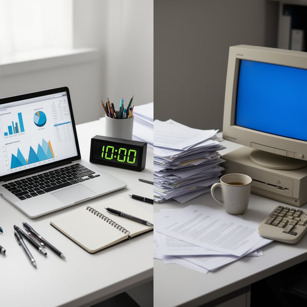 Comparativo: Processos Eficientes vs. Processos Ineficientes
