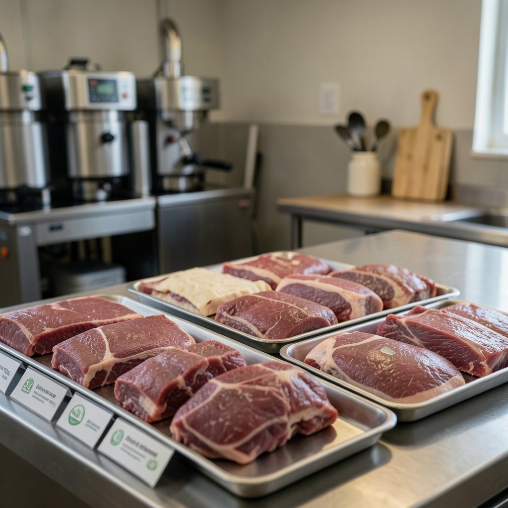 Comparativo: Impacto Ambiental de Diferentes Métodos de Processamento de Carnes