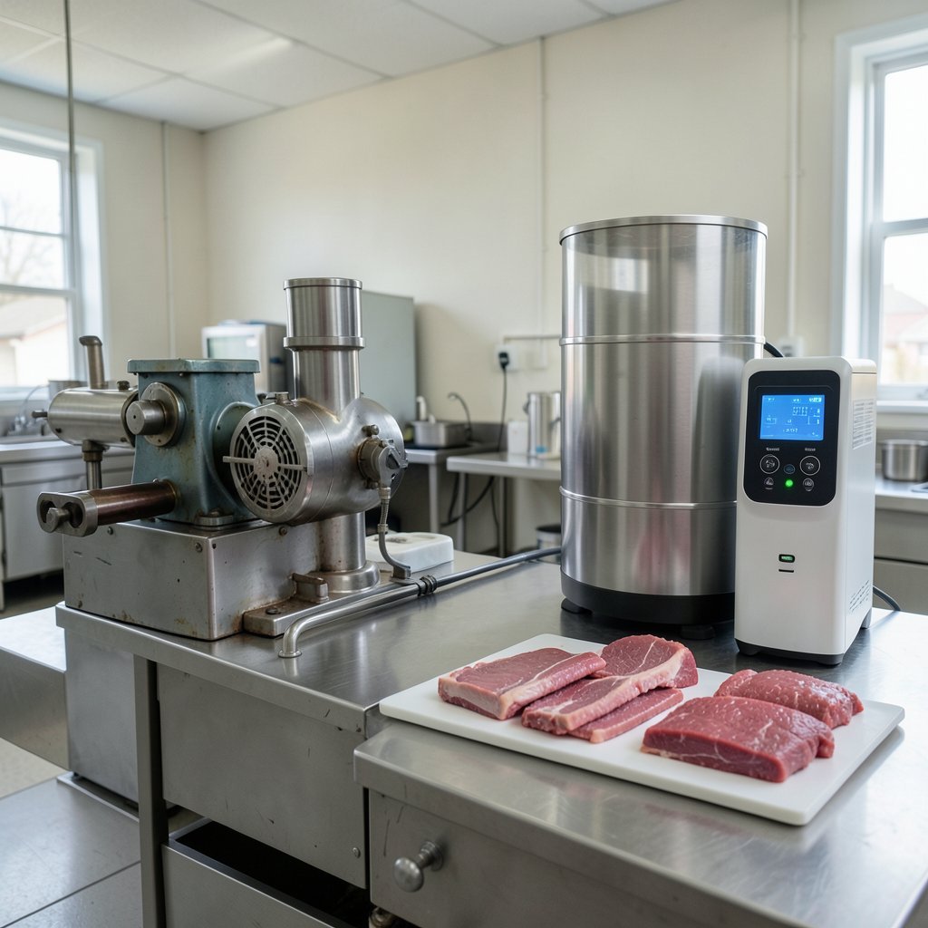 Comparativo: Equipamentos Tradicionais vs. Inovadores em Processamento de Carnes