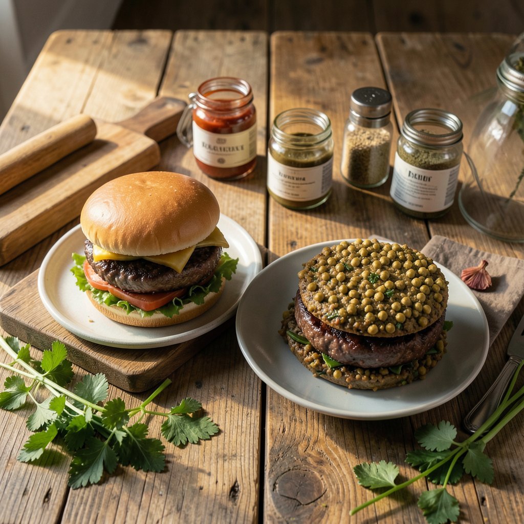 Comparativo: Produtos à Base de Carne vs. Alternativas Veganas