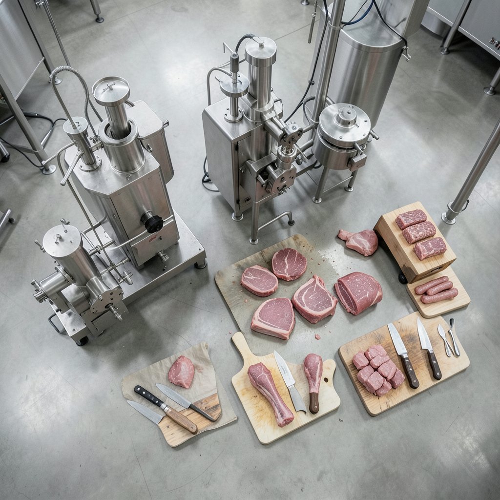 máquinas de processamento de carnes