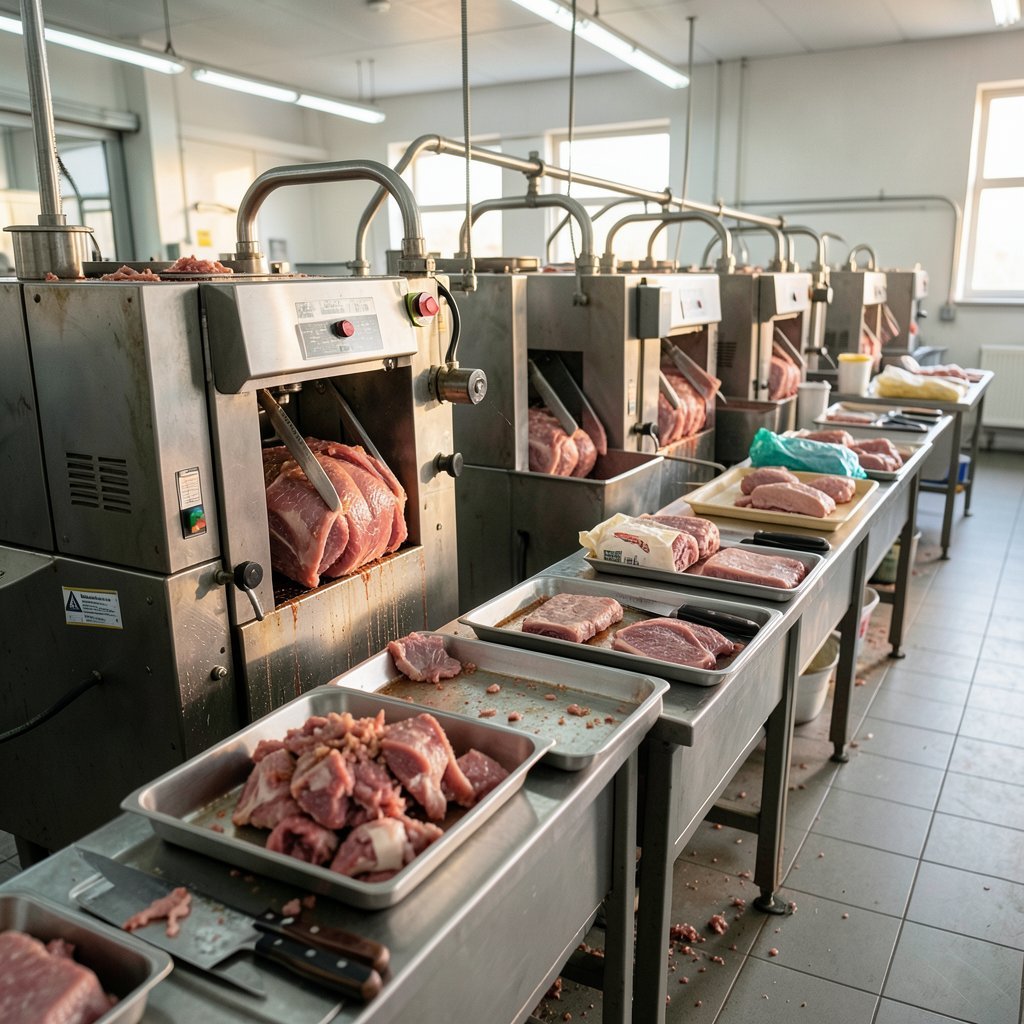 máquinas de processamento de carnes