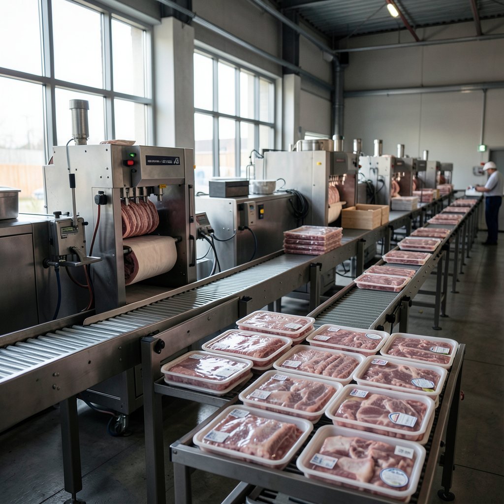 automação na indústria de carnes