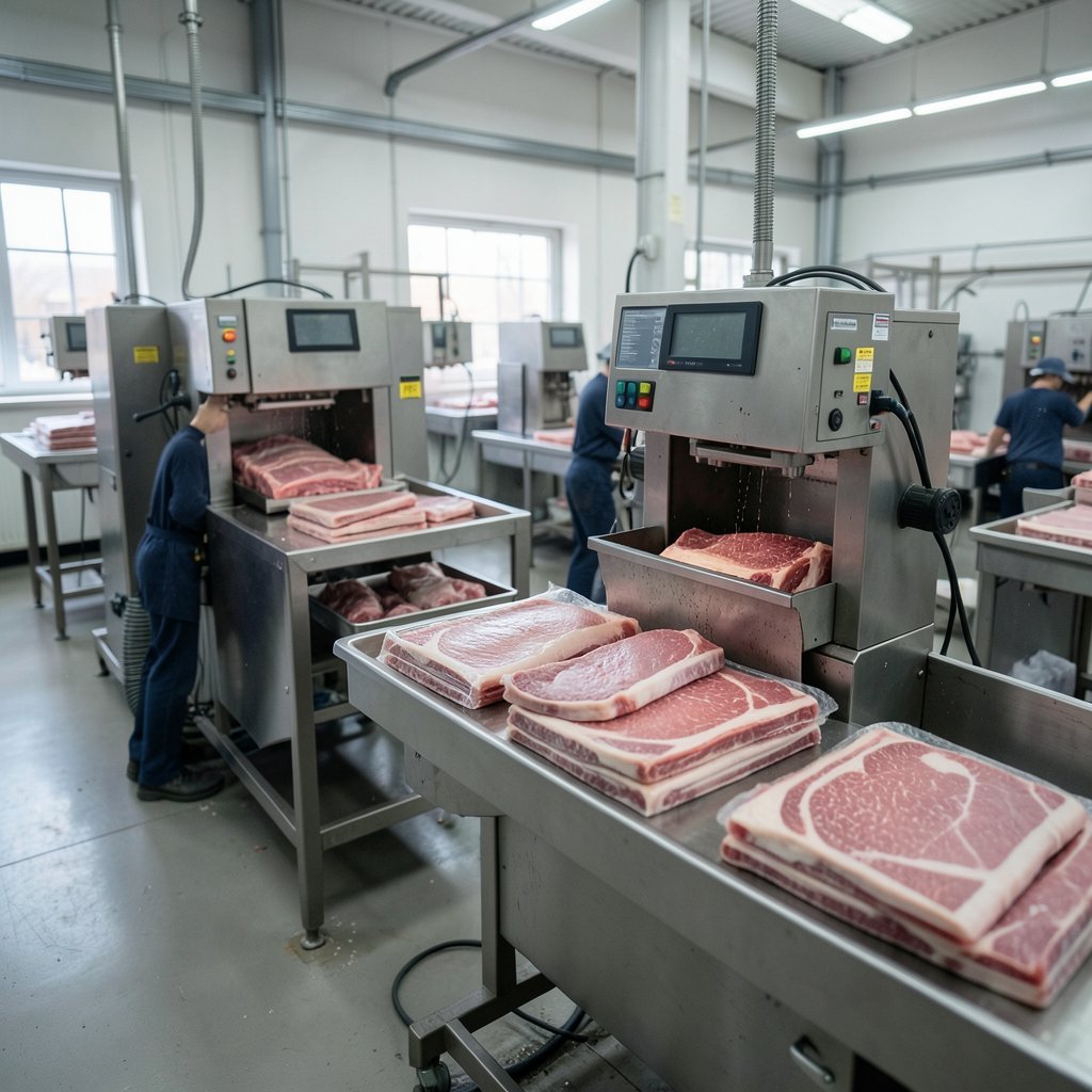 automação na indústria de carnes
