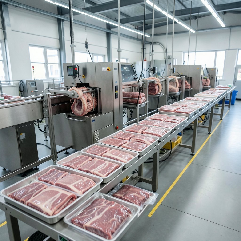 automação na indústria de carnes
